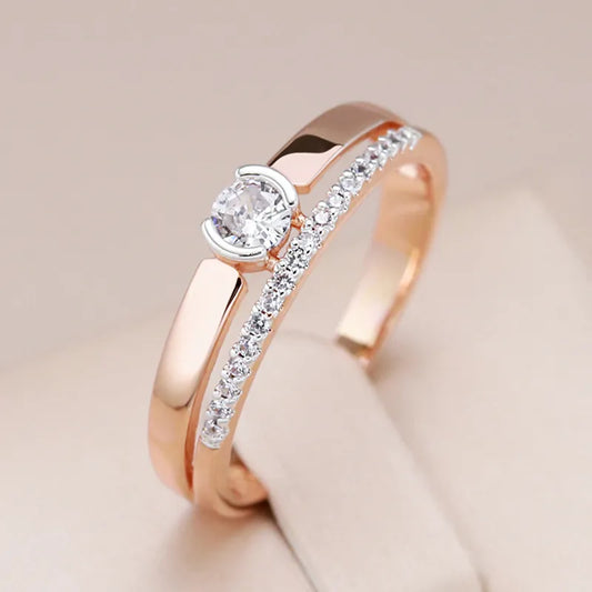 טבעת זרקונים Elegance Sparkle Solitaire