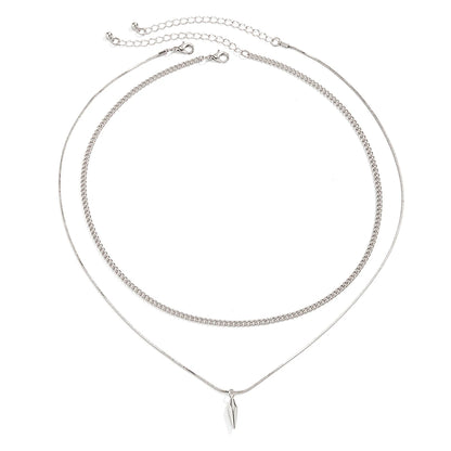 סט 2 שרשראות ותליון  Silver Serpent & Spike